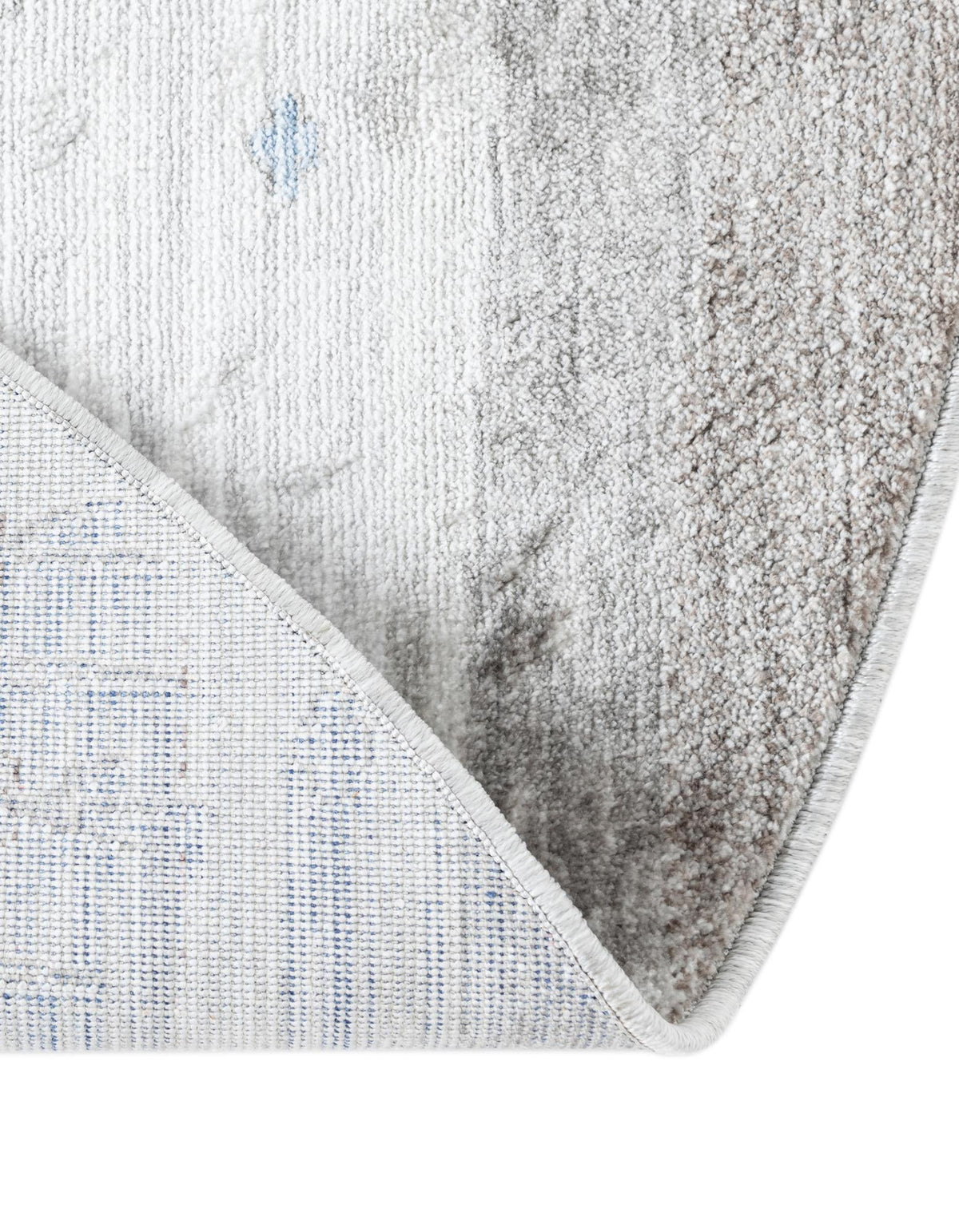 Zagros Shades Collection Area Rug -  Behbahan Round Blue Gray  lifestyle 76