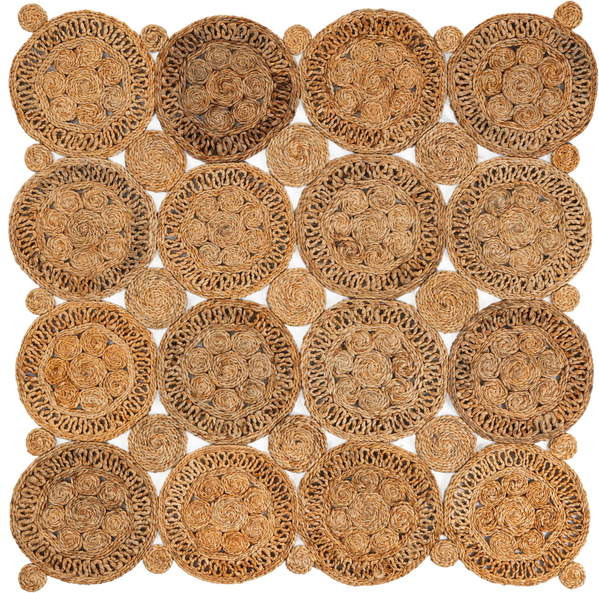Woven Seaside Jute Collection Area Rug - Whittaker Square Natural  lifestyle 39