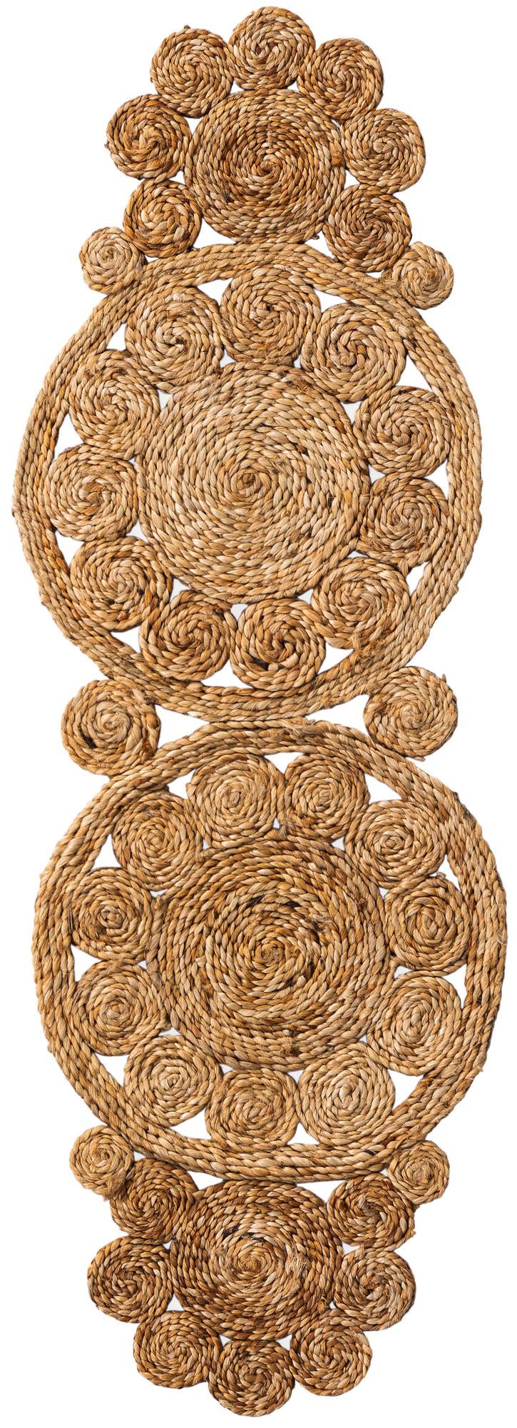 Woven Seaside Jute Collection Area Rug - Whittaker Table Runner Natural  lifestyle 40