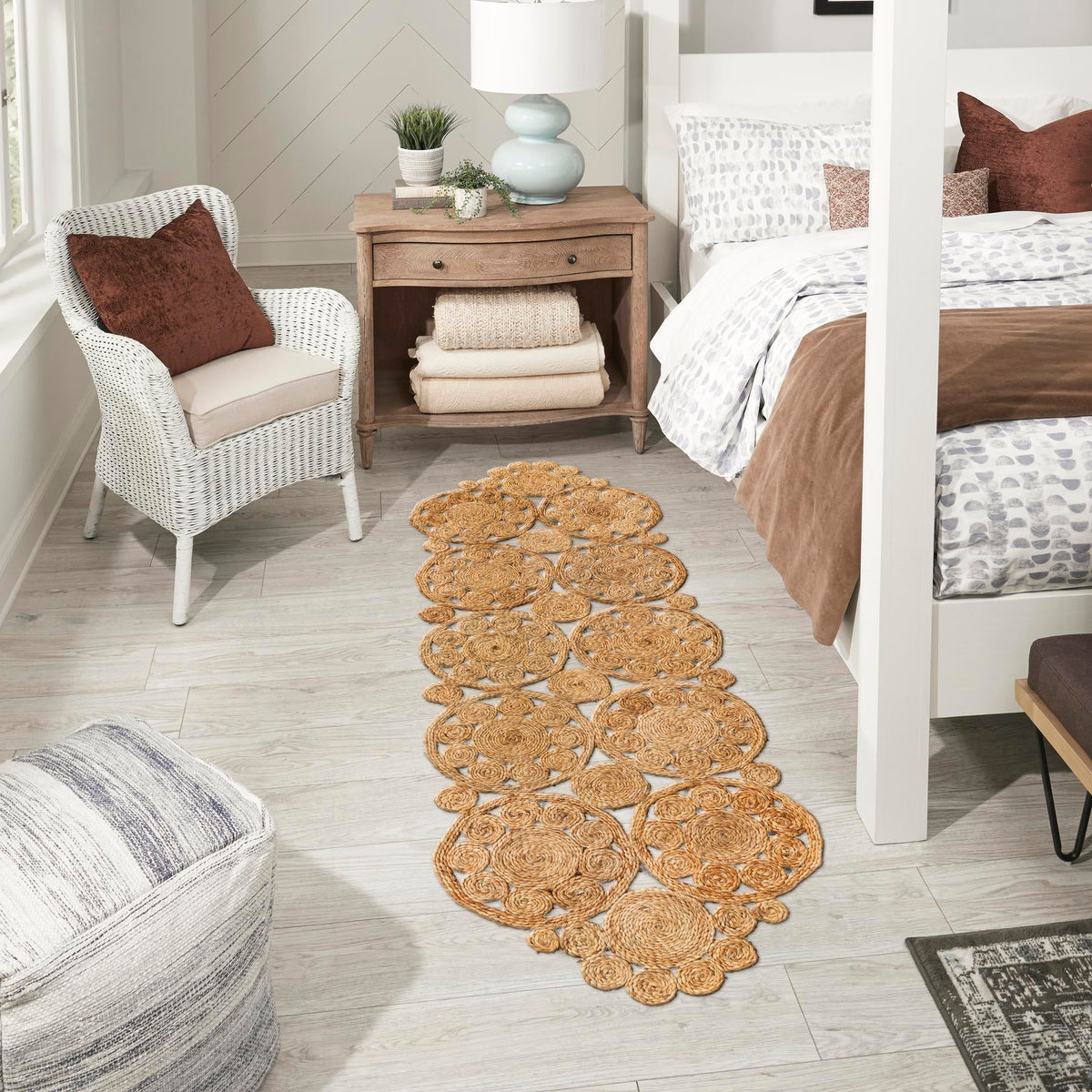 Woven Seaside Jute Collection Area Rug - Whittaker Runner Natural  lifestyle 30
