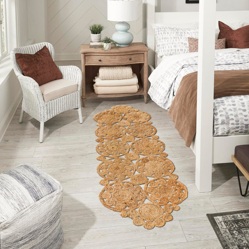 Woven Seaside Jute Collection Area Rug - Whittaker Runner Natural  lifestyle 30