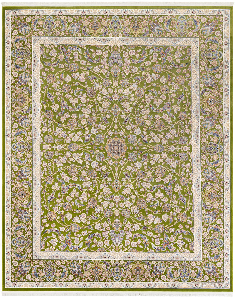 Murano Collection Area Rug -  Burano Rectangle Green Main