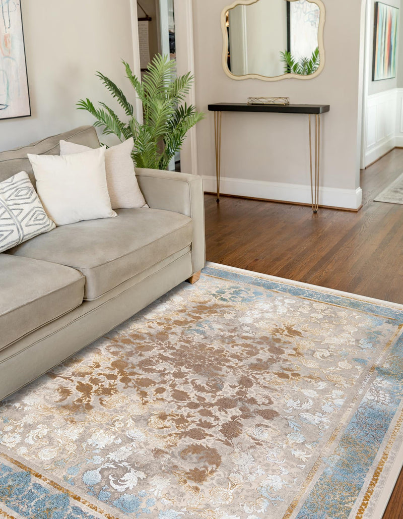 Verona Collection Area Rug - Milan Rectangle Beige  lifestyle 4