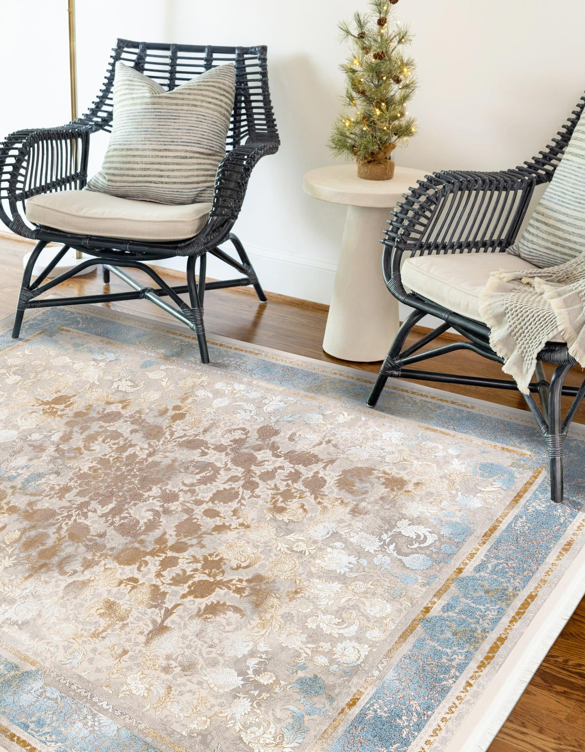 Verona Collection Area Rug - Milan Rectangle Beige  lifestyle 10
