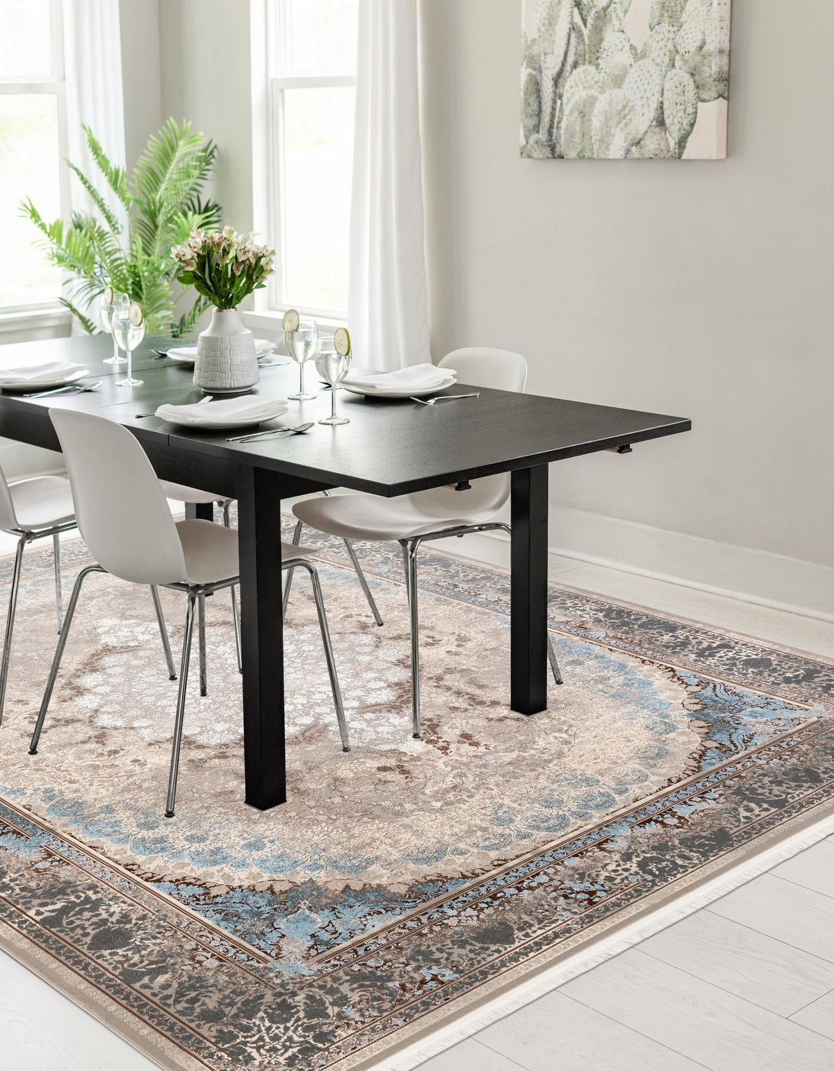 Verona Collection Area Rug - Venice Rectangle Beige  lifestyle 5