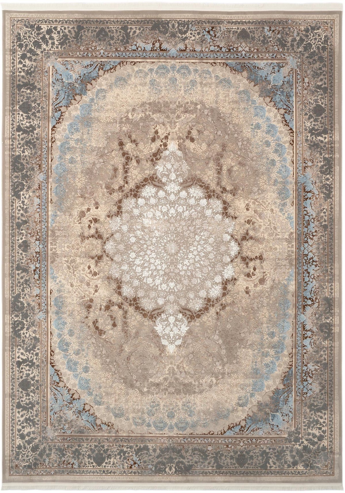 Verona Collection Area Rug - Venice Rectangle Beige Main