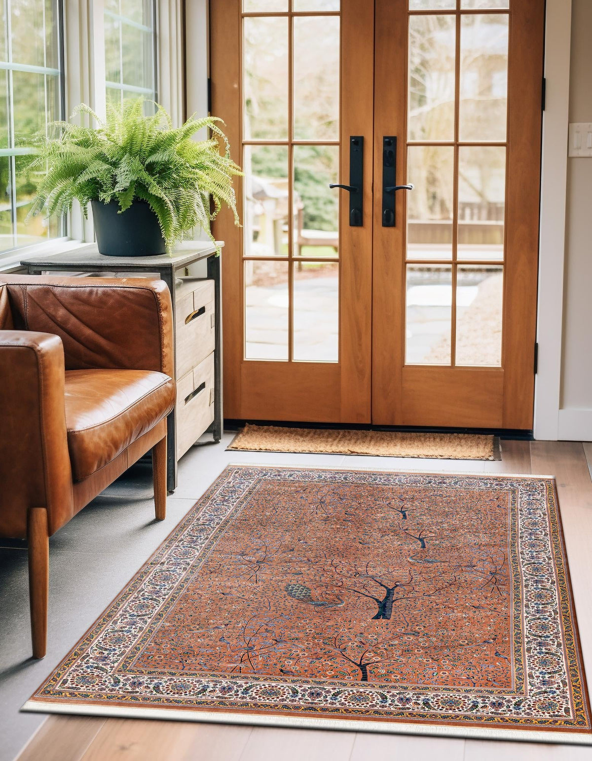 Calliope Collection Area Rug - Athenia Rectangle Beige  lifestyle 2