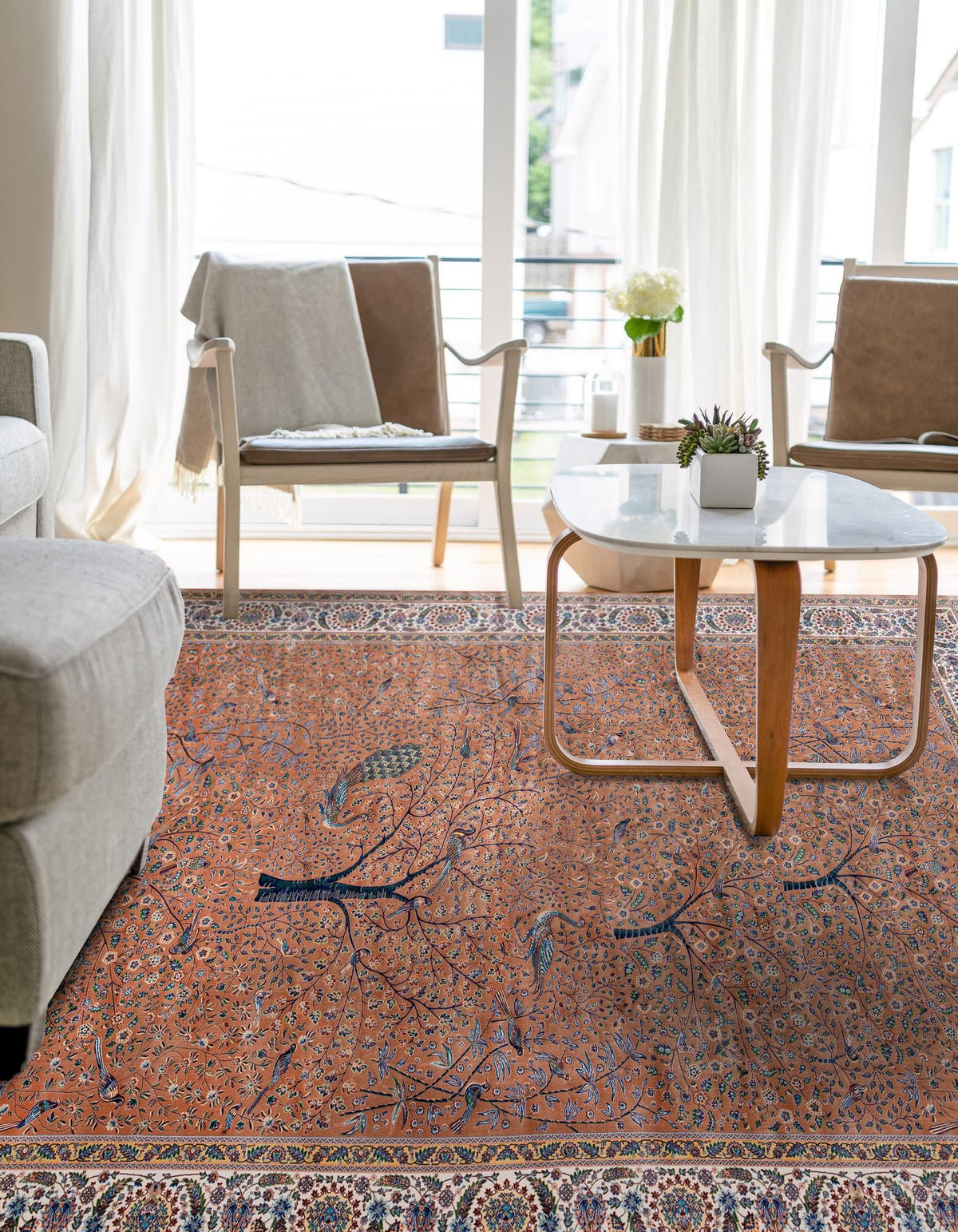 Calliope Collection Area Rug - Athenia Rectangle Beige  lifestyle 6