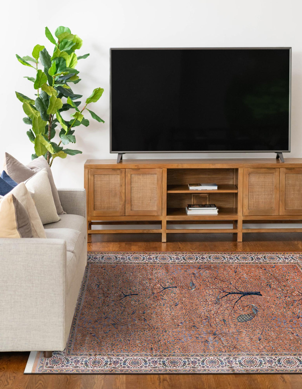 Calliope Collection Area Rug - Athenia Rectangle Beige  lifestyle 7