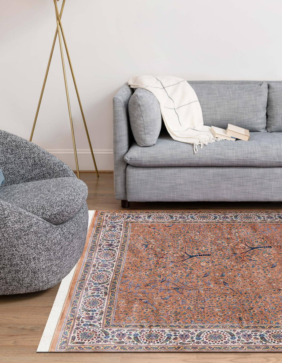 Calliope Collection Area Rug - Athenia Rectangle Beige  lifestyle 8