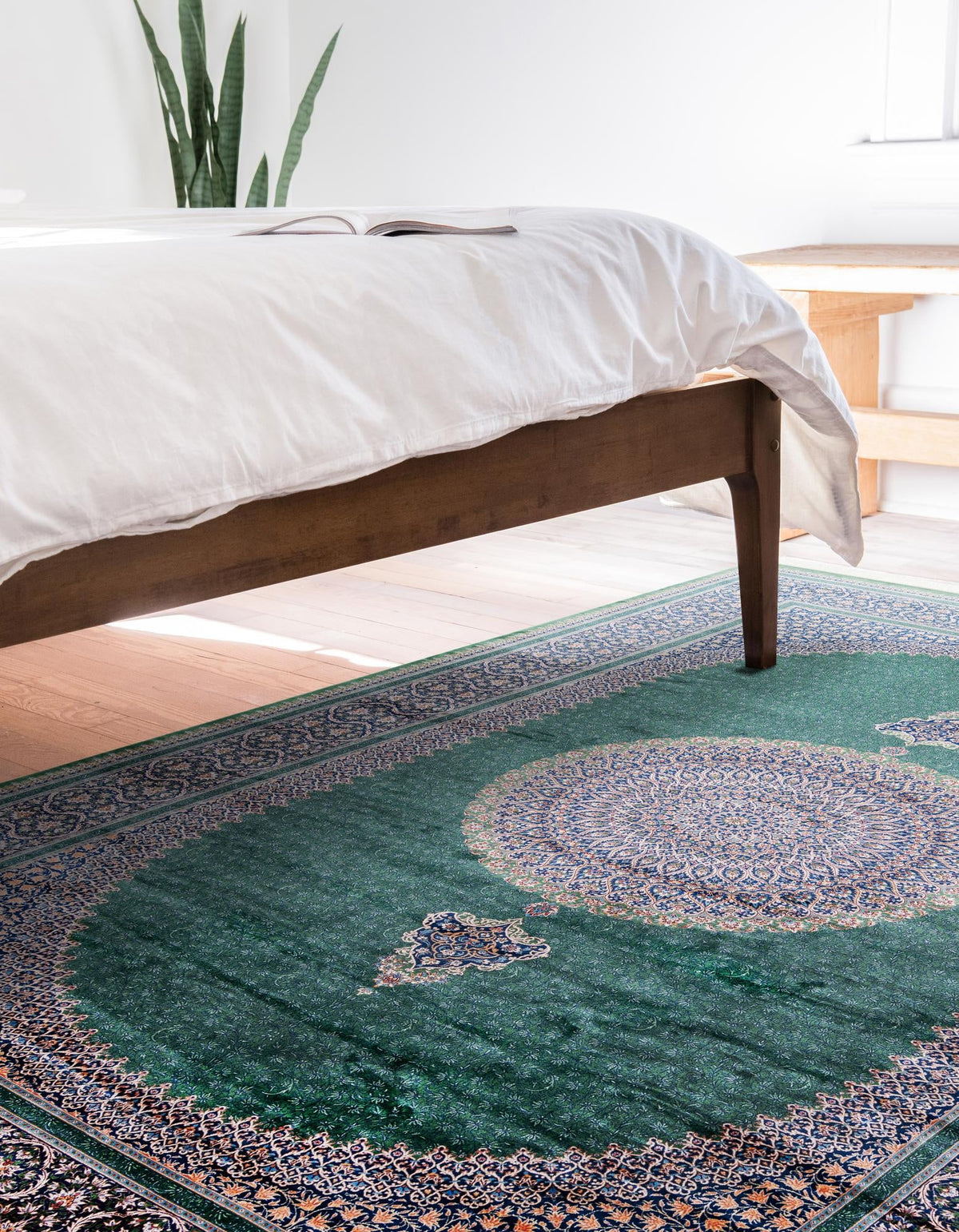 Calliope Collection Area Rug -  Delphi Rectangle Green  lifestyle 4