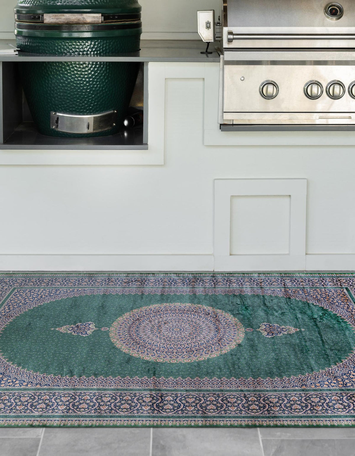 Calliope Collection Area Rug -  Delphi Rectangle Green  lifestyle 6