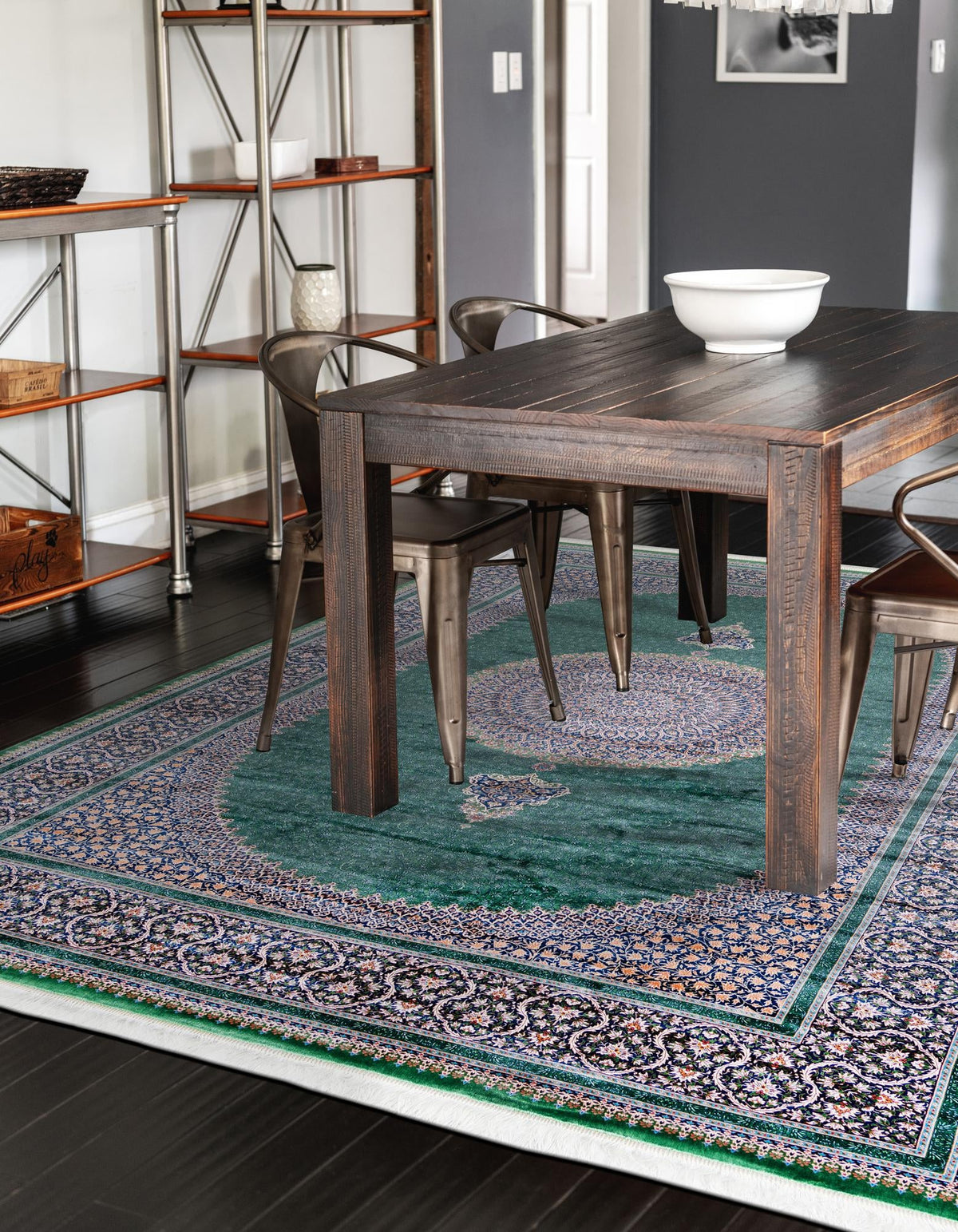 Calliope Collection Area Rug -  Delphi Rectangle Green  lifestyle 10