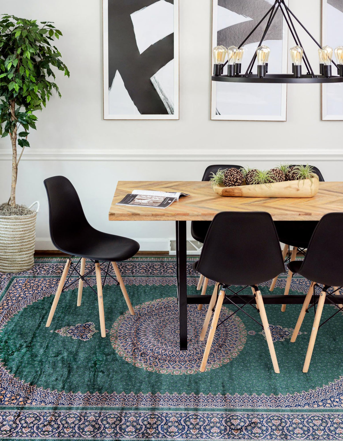 Calliope Collection Area Rug -  Delphi Rectangle Green  lifestyle 16