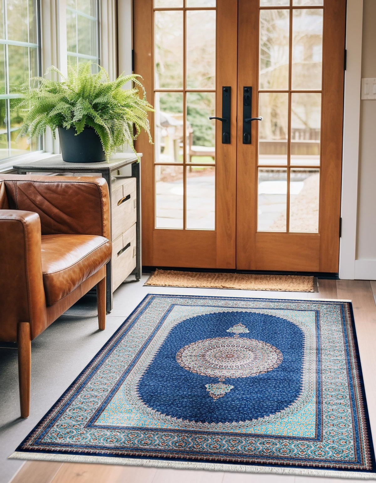 Calliope Collection Area Rug -  Delphi Rectangle Blue  lifestyle 11