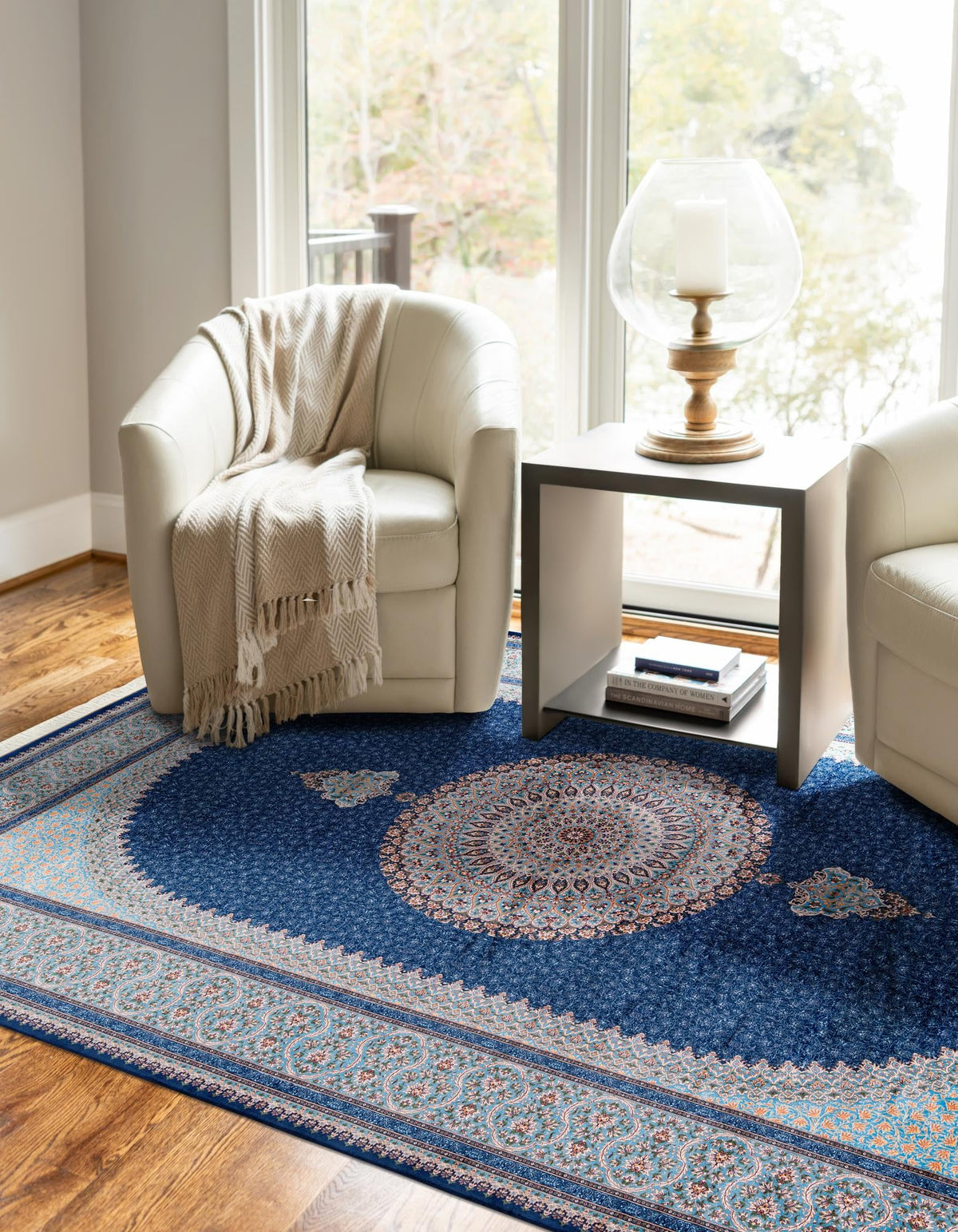 Calliope Collection Area Rug -  Delphi Rectangle Blue  lifestyle 21