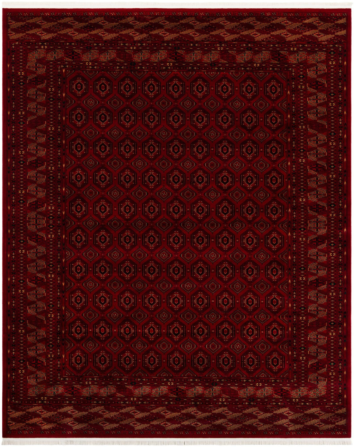 Sahara Collection Area Rug -  Marrakesh Rectangle Red Main