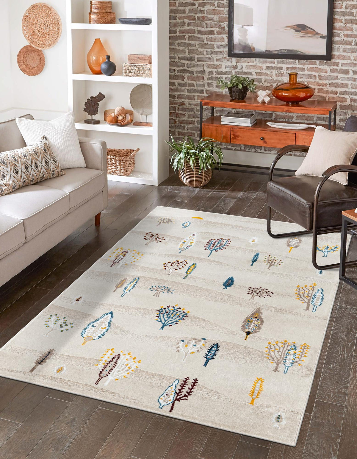 Coastal Haven Collection Area Rug -  Surfside Rectangle Ivory  lifestyle 4