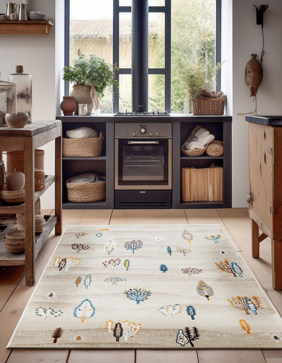 Coastal Haven Collection Area Rug -  Surfside Rectangle Ivory  lifestyle 6