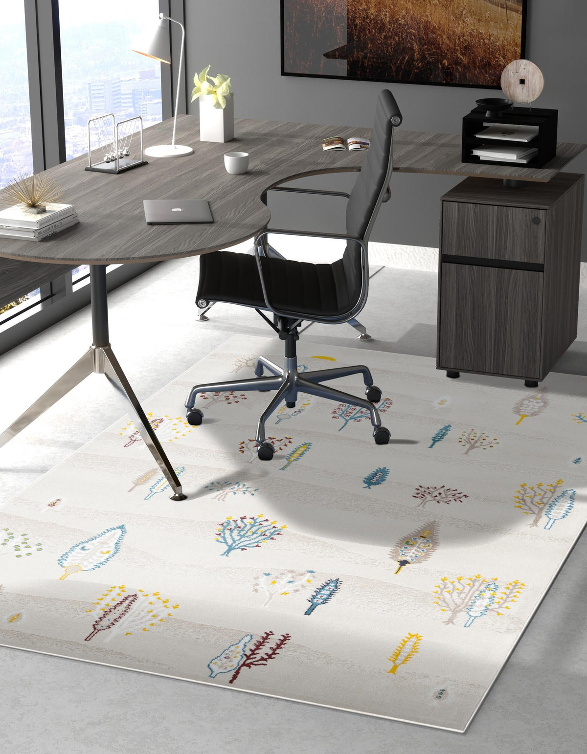Coastal Haven Collection Area Rug -  Surfside Rectangle Ivory  lifestyle 9