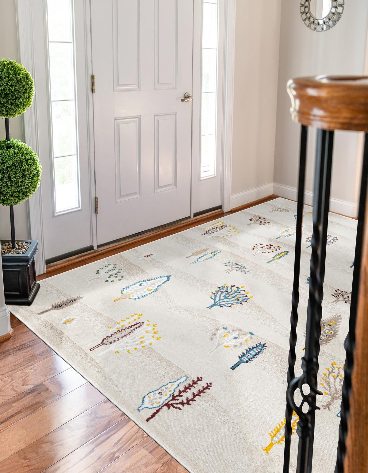 Coastal Haven Collection Area Rug -  Surfside Rectangle Ivory  lifestyle 13