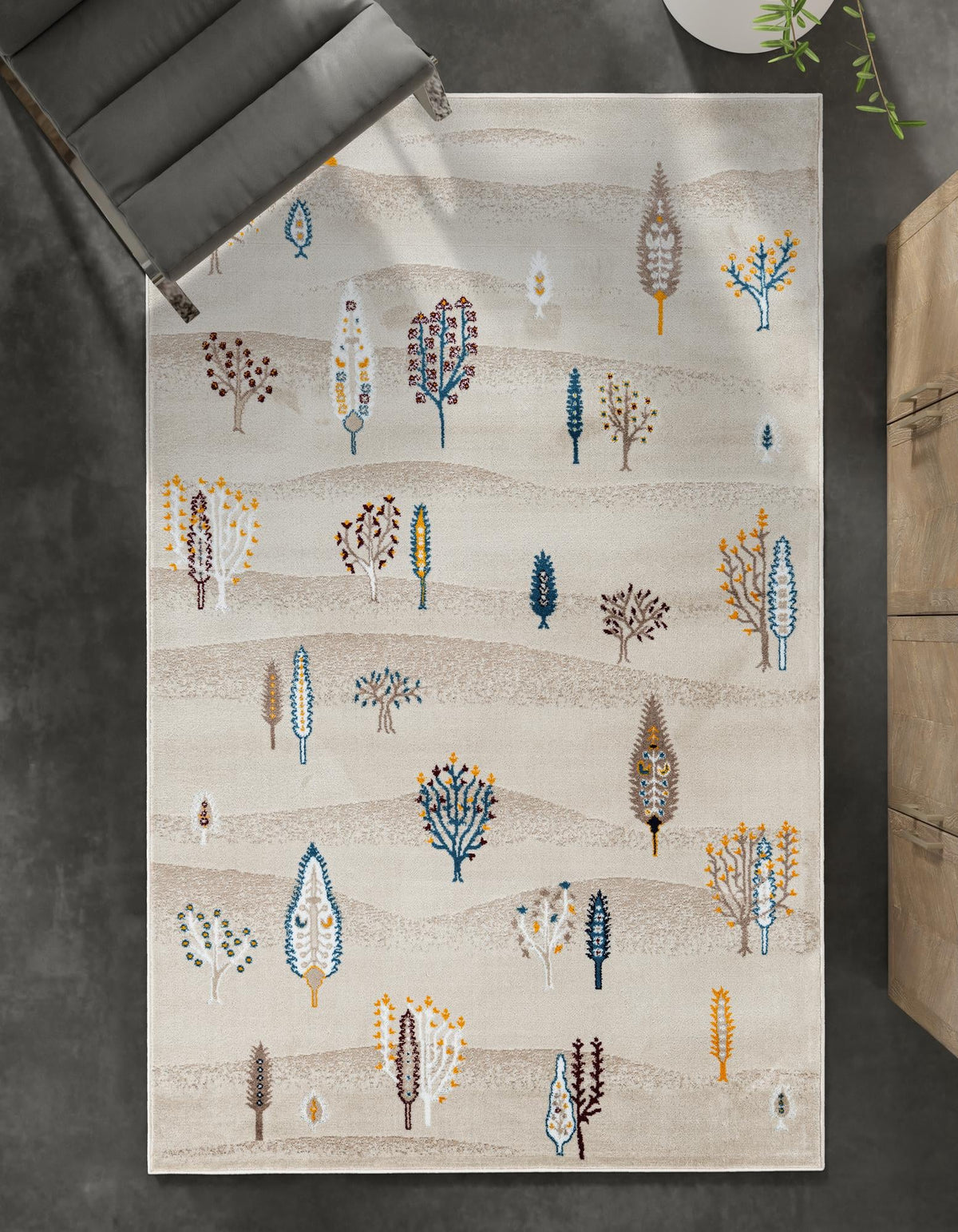 Coastal Haven Collection Area Rug -  Surfside Rectangle Ivory  lifestyle 36