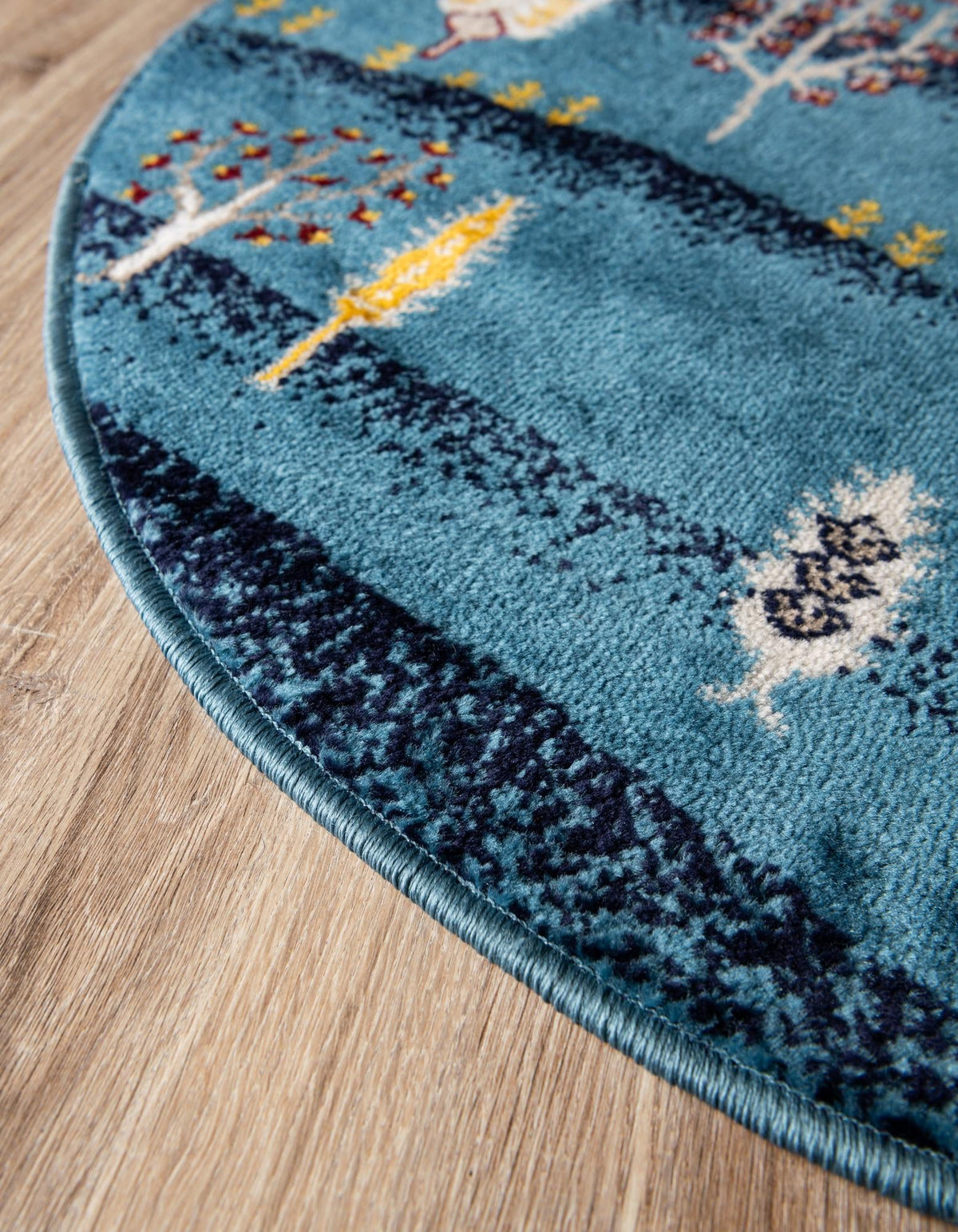 Coastal Haven Collection Area Rug -  Surfside Round Blue  lifestyle 54