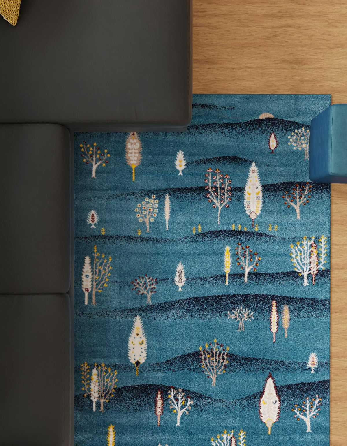 Coastal Haven Collection Area Rug -  Surfside Rectangle Blue  lifestyle 35