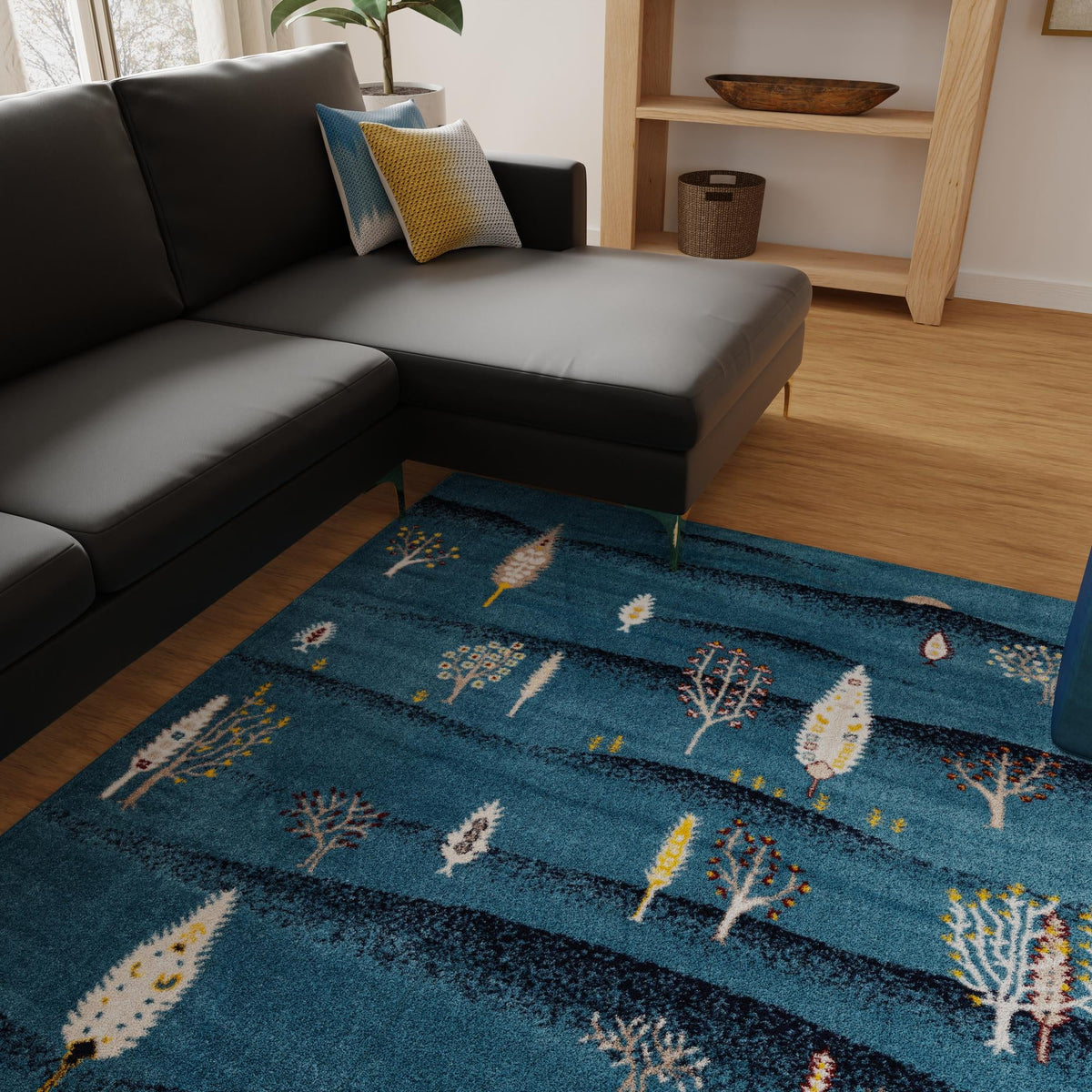 Coastal Haven Collection Area Rug -  Surfside Rectangle Blue  lifestyle 39
