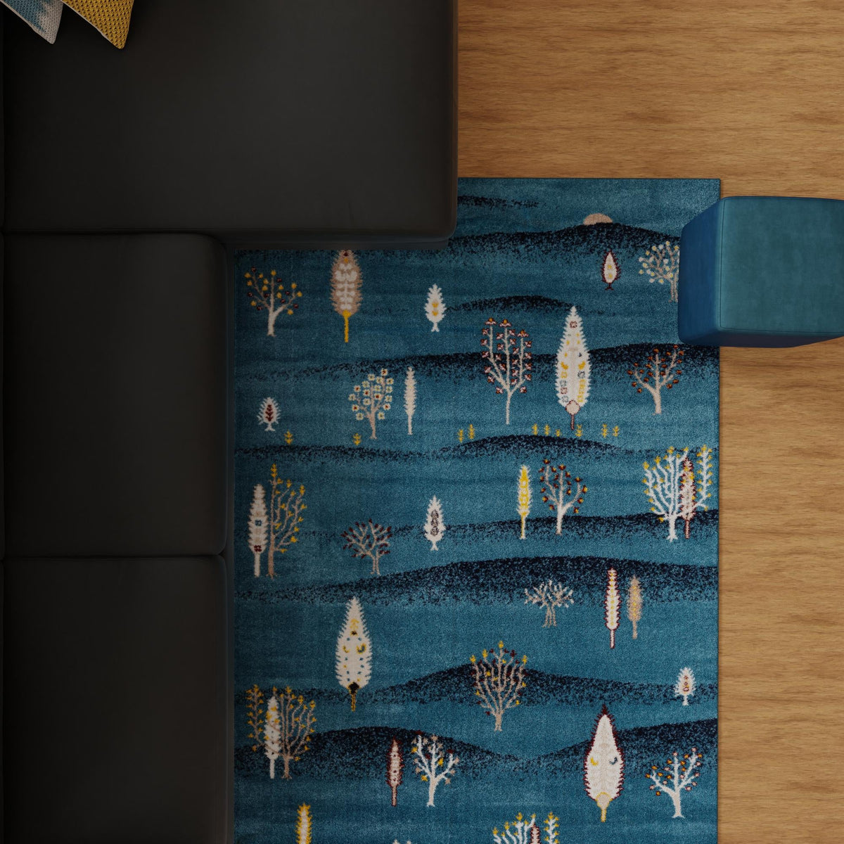 Coastal Haven Collection Area Rug -  Surfside Rectangle Blue  lifestyle 40
