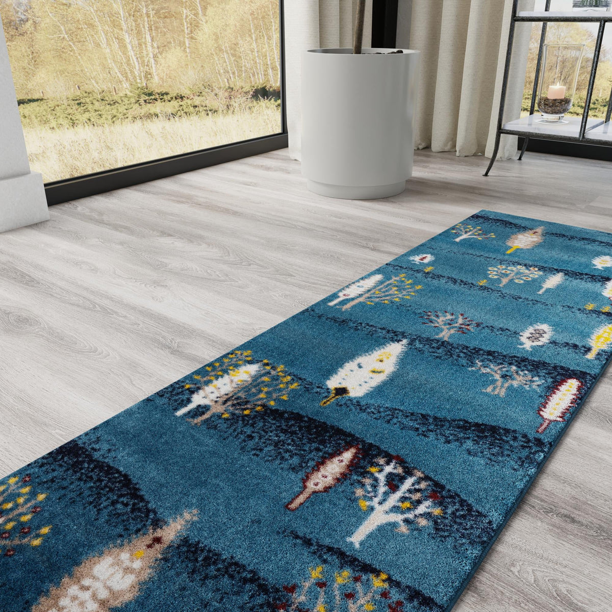 Coastal Haven Collection Area Rug -  Surfside Runner Blue  lifestyle 96
