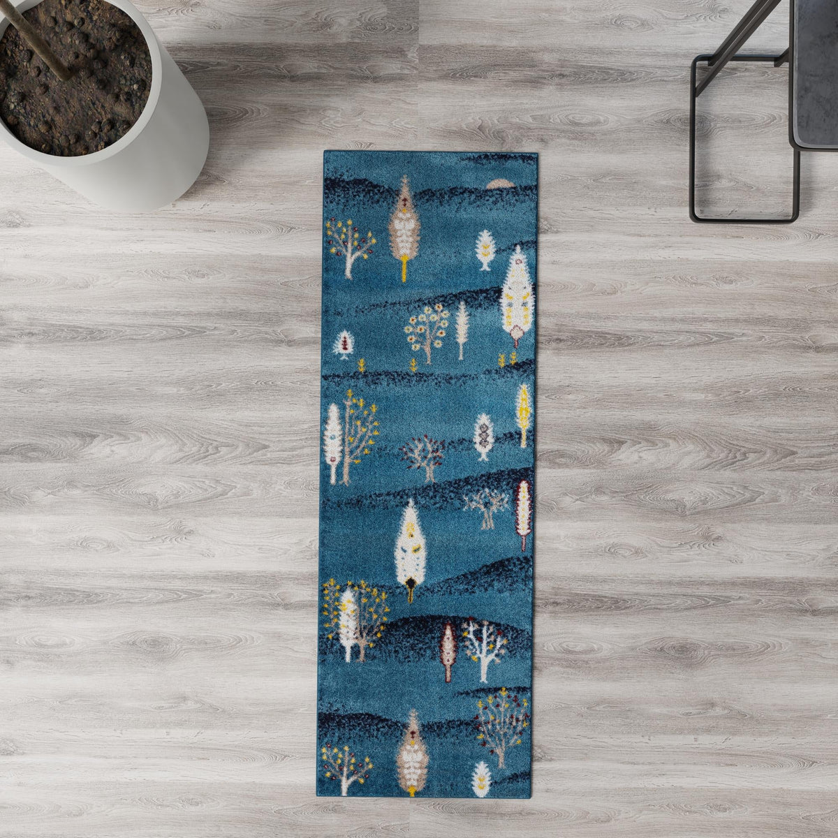 Coastal Haven Collection Area Rug -  Surfside Runner Blue  lifestyle 98