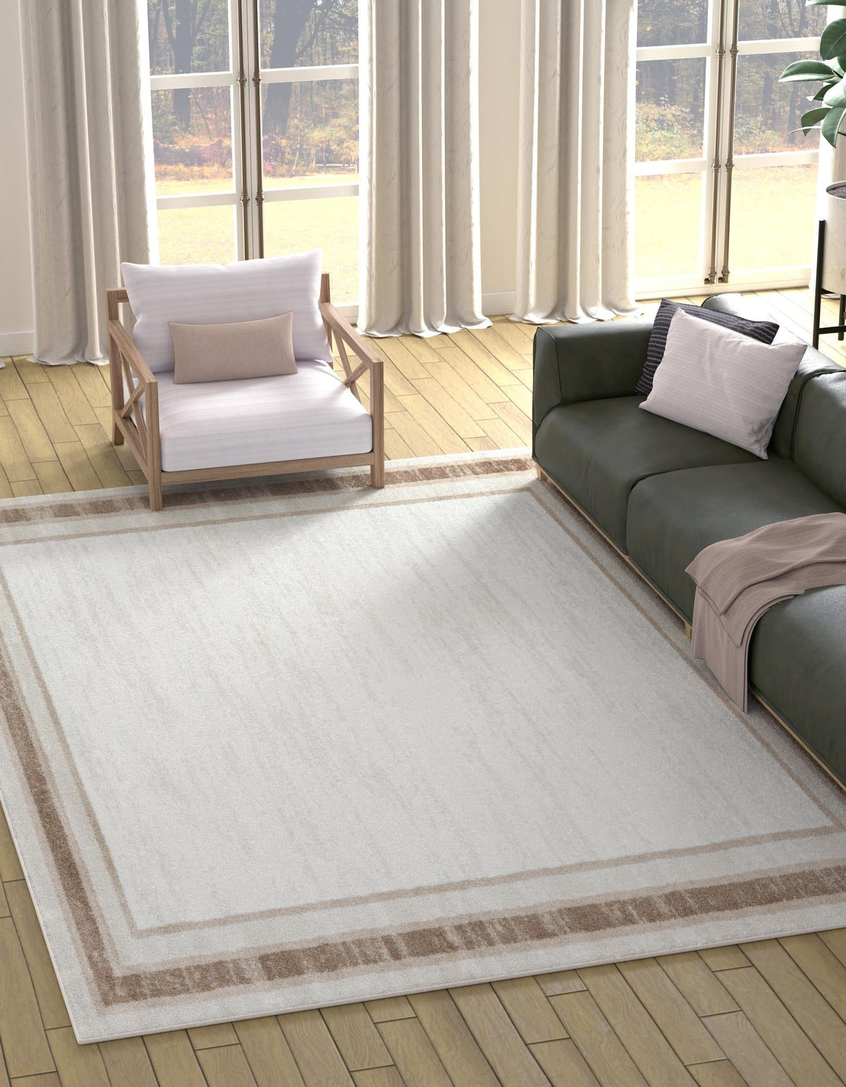 Coastal Haven Collection Area Rug -  Mariner Rectangle Ivory  lifestyle 2