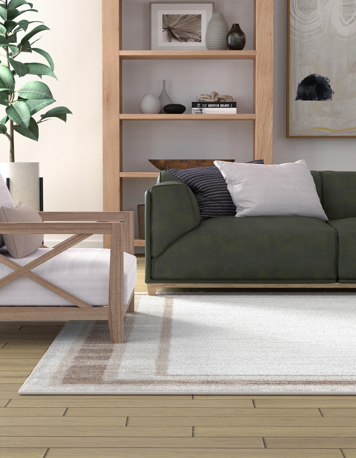 Coastal Haven Collection Area Rug -  Mariner Rectangle Ivory  lifestyle 3