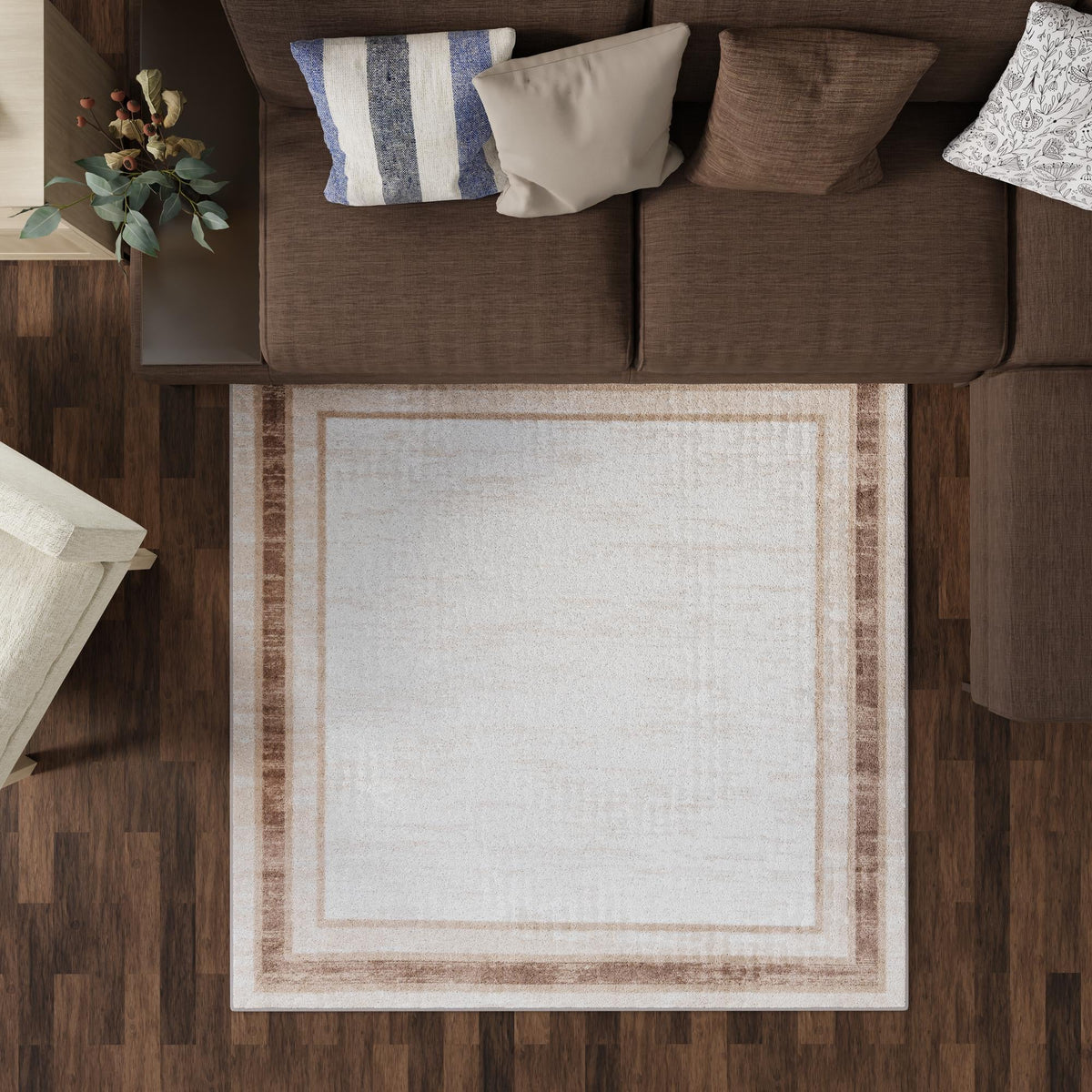 Coastal Haven Collection Area Rug -  Mariner Square Ivory  lifestyle 72