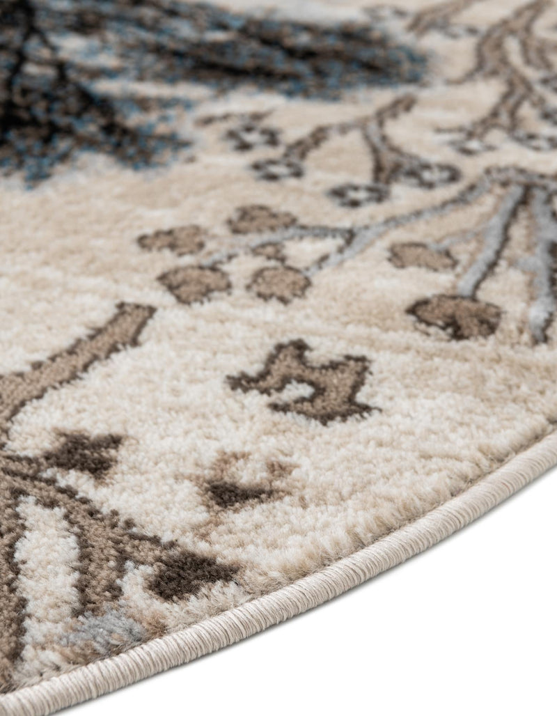 Coastal Haven Collection Area Rug -  Coastline Round Beige  lifestyle 54