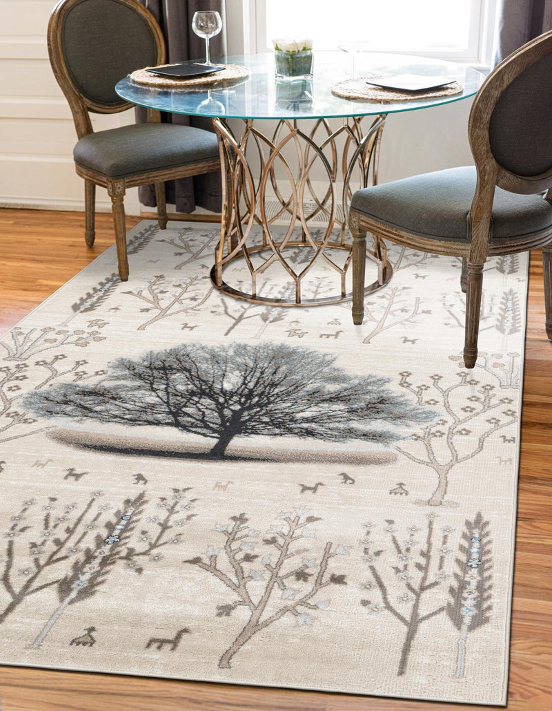 Coastal Haven Collection Area Rug -  Coastline Rectangle Beige  lifestyle 5