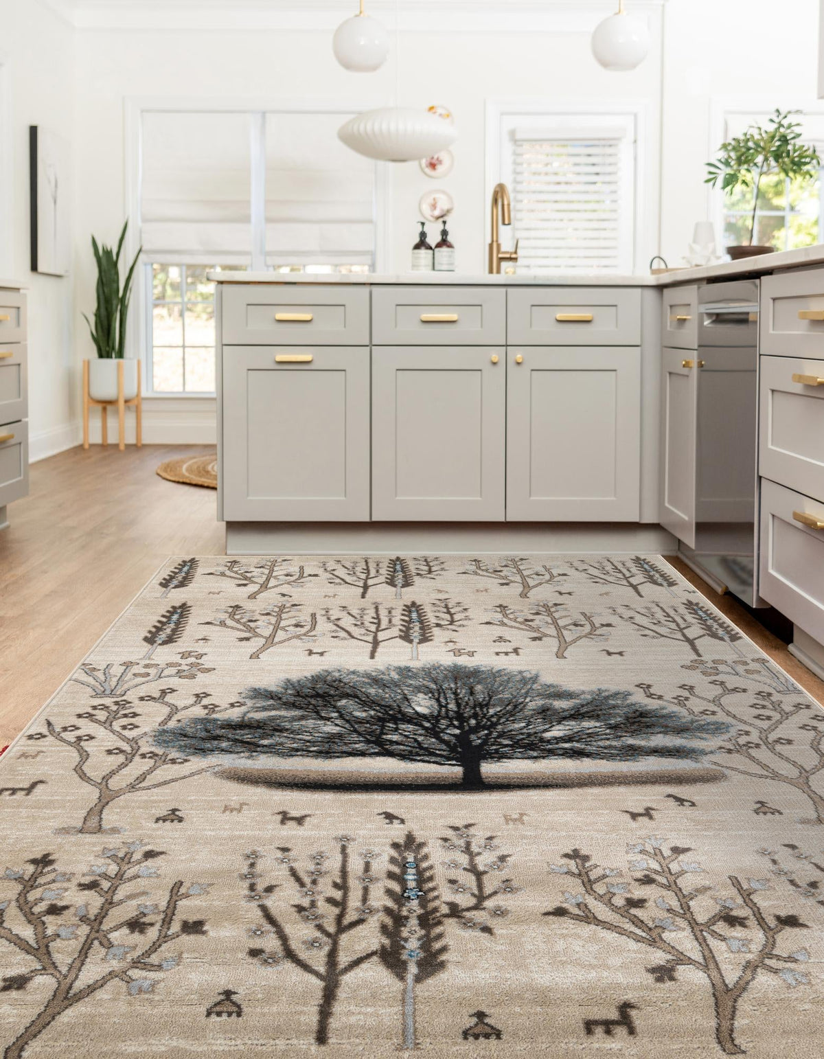 Coastal Haven Collection Area Rug -  Coastline Rectangle Beige  lifestyle 9