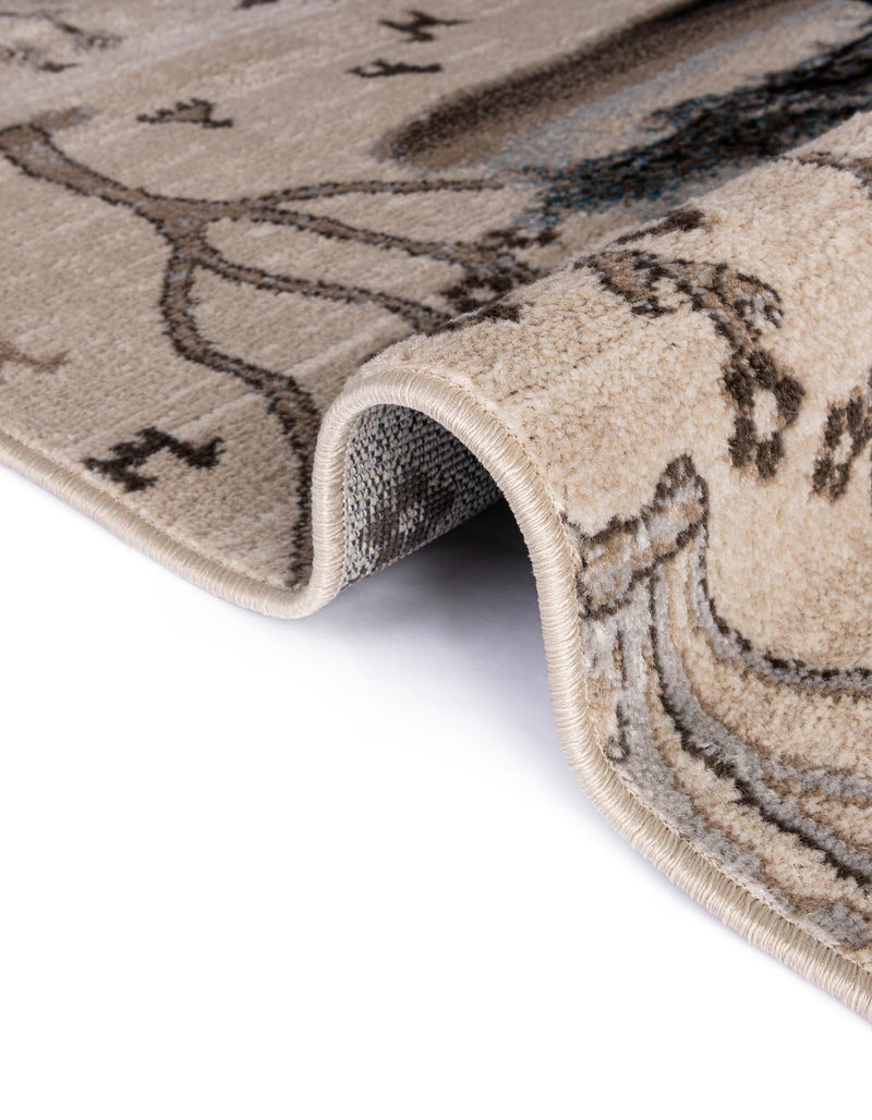 Coastal Haven Collection Area Rug -  Coastline Rectangle Beige  lifestyle 16