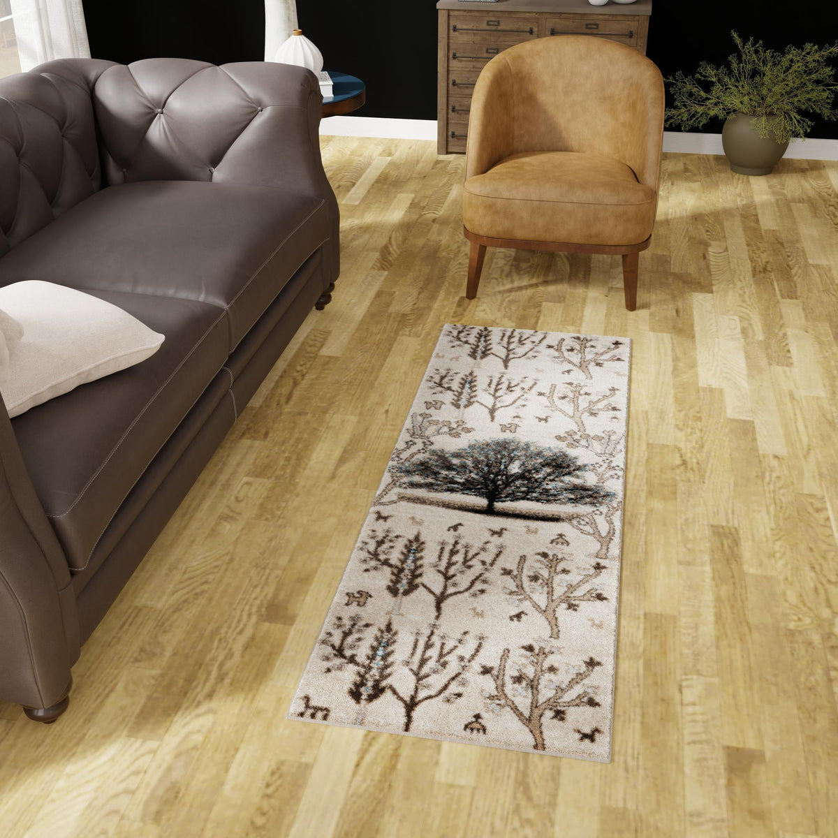 Coastal Haven Collection Area Rug -  Coastline Runner Beige  lifestyle 79