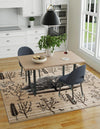 Coastal Haven Collection Area Rug -  Coastline Square Beige  lifestyle 33
