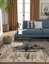 Coastal Haven Collection Area Rug -  Coastline Square Beige  lifestyle 45