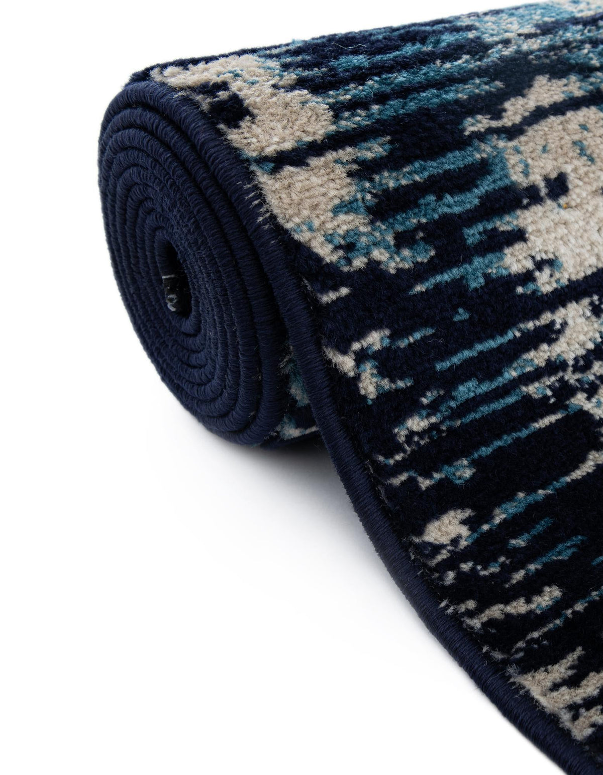 Coastal Haven Collection Area Rug -  Pelican Rectangle Navy Blue  lifestyle 24