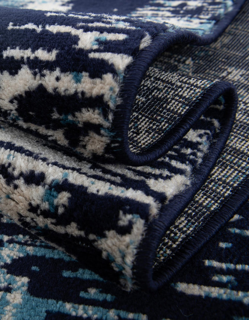 Coastal Haven Collection Area Rug -  Pelican Rectangle Navy Blue  lifestyle 26