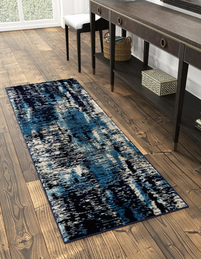 Coastal Haven Collection Area Rug -  Pelican Runner Navy Blue  lifestyle 37