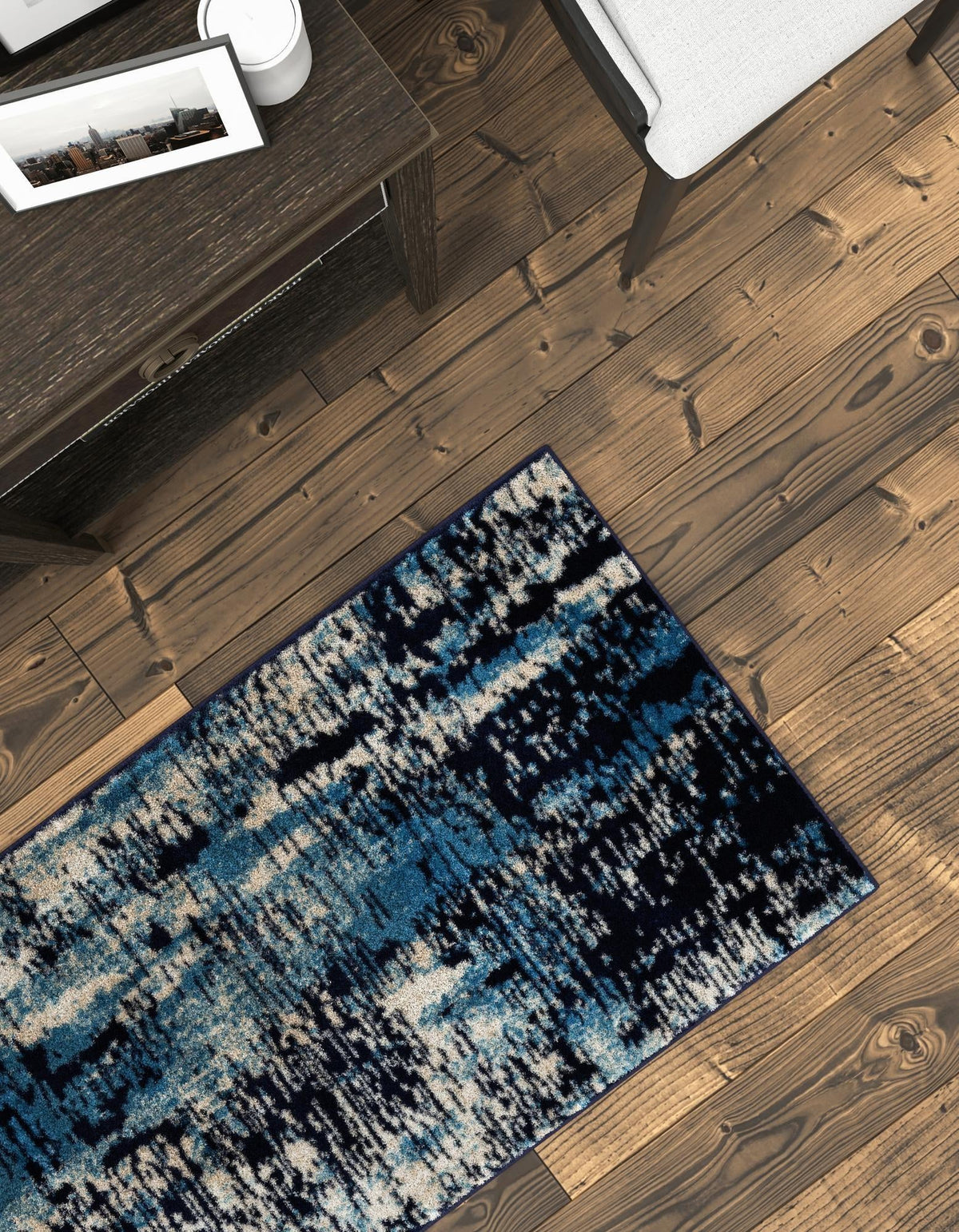 Coastal Haven Collection Area Rug -  Pelican Runner Navy Blue  lifestyle 78