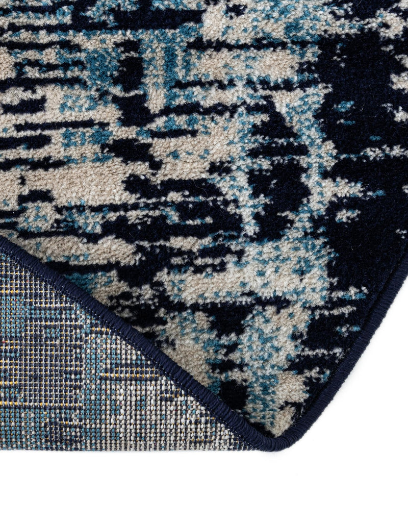 Coastal Haven Collection Area Rug -  Pelican Round Navy Blue  lifestyle 51