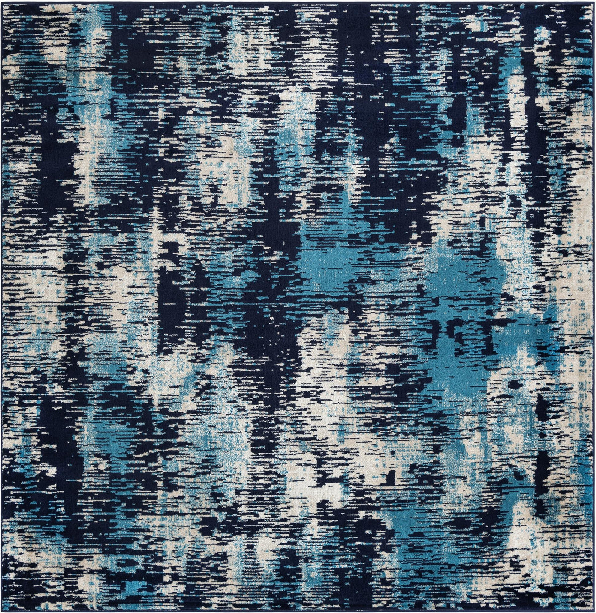 Coastal Haven Collection Area Rug -  Pelican Square Navy Blue  lifestyle 31