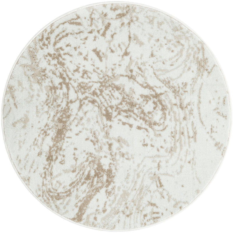 Coastal Haven Collection Area Rug -  Nautilus Round Ivory  lifestyle 16