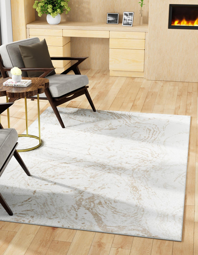 Coastal Haven Collection Area Rug -  Nautilus Rectangle Ivory  lifestyle 2